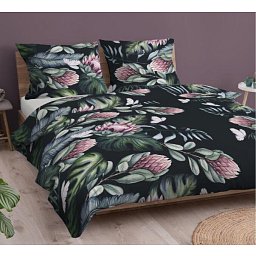 Obrázek pro produkt Mikroplyšové kombinované povleční Protea růžová 140X200 70X90