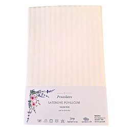 Obrázek pro produkt Saténové povlečení Krémové 140X200 70X90