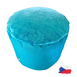 Obrázek pro produkt Válec kortexin světle modrý s fleecem⌀50X40 cm